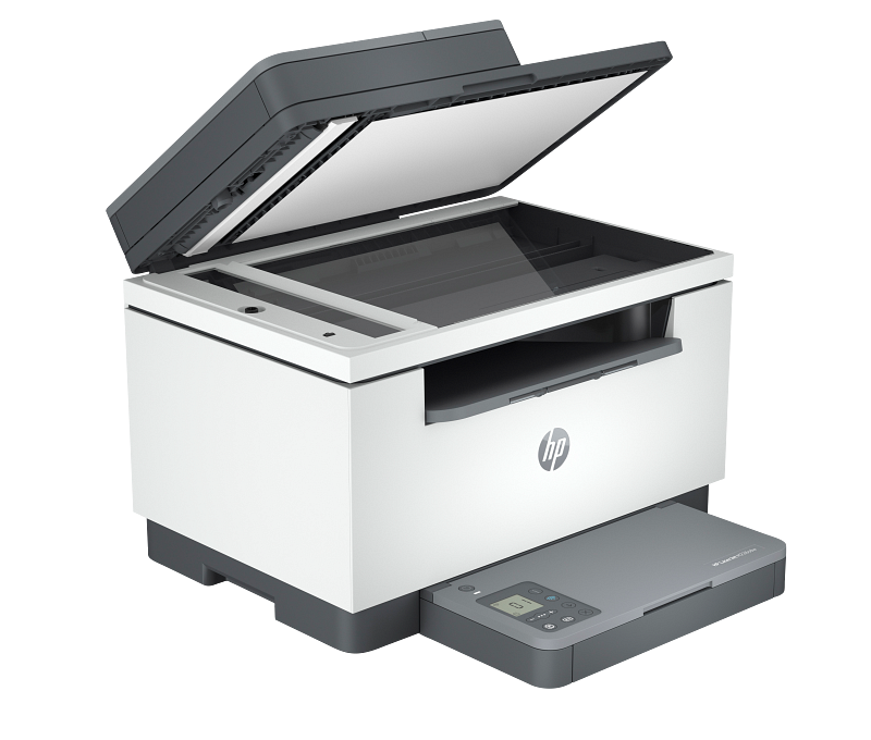 HP LaserJet MFP M236sdw Light Basalt right facing showing scanner