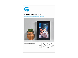 HP Advanced Photo Paper, Glossy, 65 lb, 4 x 6 in. (101 x 152 mm), 50 sheets F4T22A - Img_Center_320_240