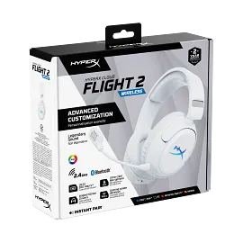 HyperX Cloud Flight 2 - Wireless Gaming Headset (White)