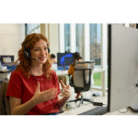 HP C01C6A6 Poly Mission 625 Stereo USB Wired Headset (Bulk)