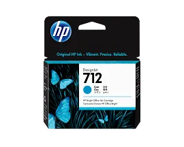 HP 712 29ml Cyan DesignJet Ink Cartridge, 3ED67A