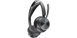 Poly Voyager Focus 2 Microsoft Teams Certified USB-C-C Headset +USB-C/A Adapter +Charging Stand