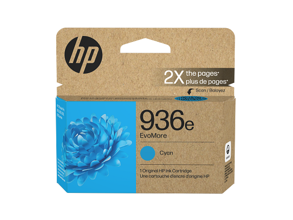 Photos - Ink & Toner Cartridge HP 936e EvoMore Cyan Original Ink Cartridge, 4S6V3LN 4S6V3LN