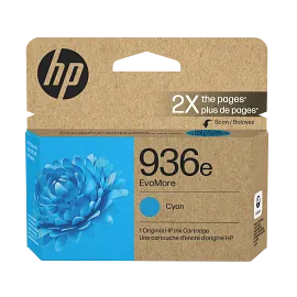 HP 936e EvoMore Cyan Original Ink Cartridge, 4S6V3LN
