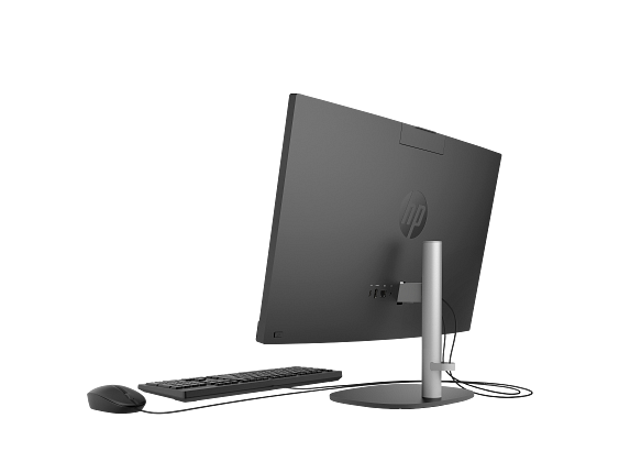 HP ProOne 240 23.8 inch G10 All-in-One Desktop PC WW IronGray T NT HAS Wired CoreSet VisID WhiteBG RearLeft