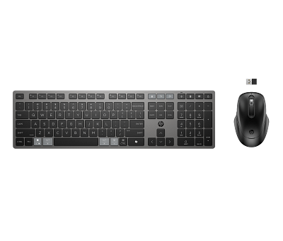 HP 725 Multi-Device Rechargeable Wireless Keyboard and Mouse Combo