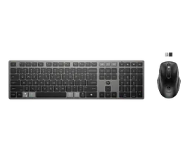 HP 725 Multi-Device Rechargeable Wireless Keyboard and Mouse Combo
