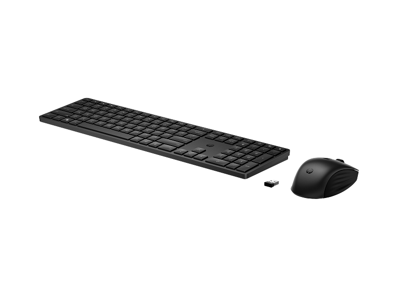 HP 650 Wireless Keyboard & Mouse Combo Jet Black Left Facing