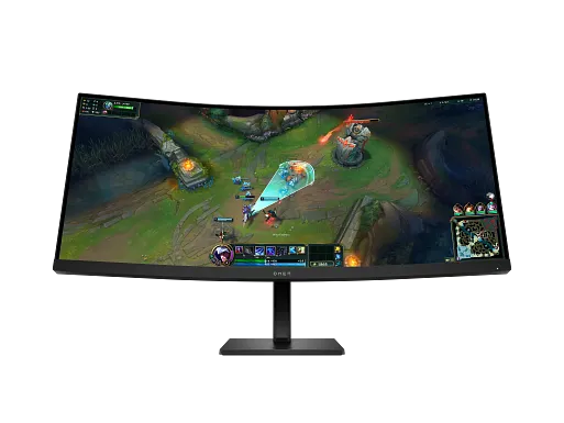 Series 3 of 3 , OMEN by HP 35L Gaming Desktop + OMEN 34 inch WQHD 180Hz Curved Gaming Monitor - OMEN 34c G2 Bundle