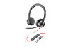 HP 8X225AA Poly Blackwire 8225 sztereó USB-C headset Microsoft Teams-tanúsítvánnyal + USB-C–USB-A-adapter
