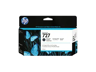 HP® 727 130-ml Matte Black DesignJet Ink Cartridge (B3P22A)