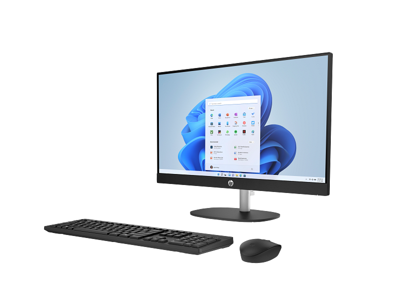 23C1-AMD OPP HP 24 inch All-in-One Desktop PC JetBlack T NT Fixed CaptainCrunchWireless Win11 CoreSe