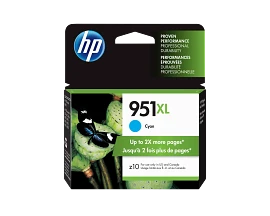HP 951XL High Yield Cyan Original Ink Cartridge, CN046AN#140