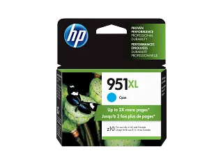 HP® 951XL High Yield Cyan Original Ink Cartridge (CN046AN#140)