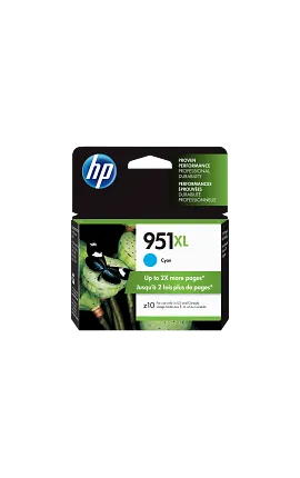 HP 951XL High Yield Cyan Original Ink Cartridge, CN046AN#140