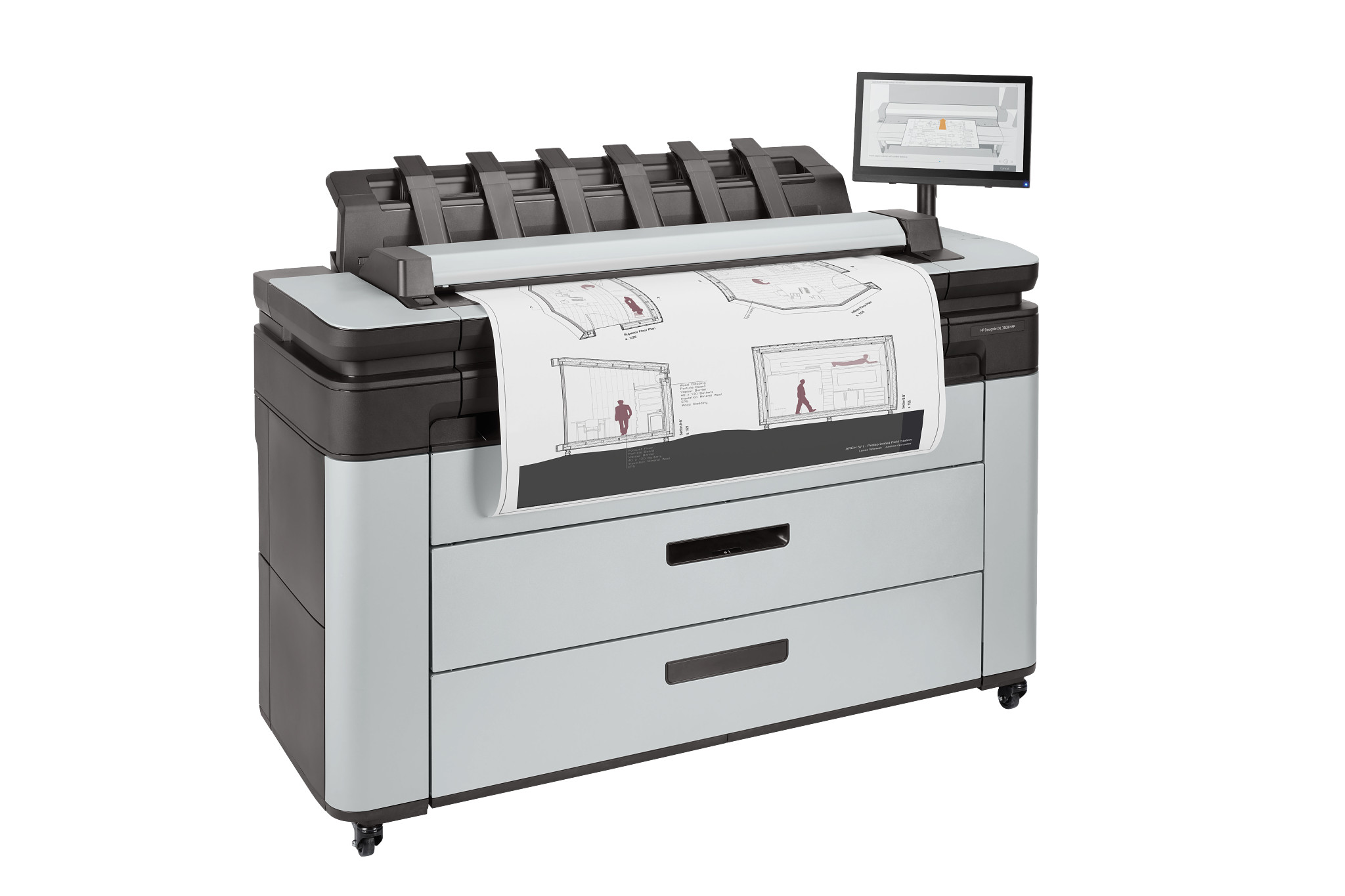 HP DesignJet XL 3600dr 36-in Multifunction Printer with PostScript/PDF