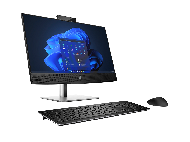 HP ProOne 440 23.8 inch G9 All-in-One Desktop PC JetBlack NT IRcam nonODD Win11 KBM CoreSet Right Fa
