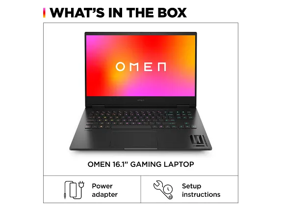 Series 9 of 14 HP Home Laptop PCs, OMEN Gaming Laptop 16, Windows 11 Home, 16.1", Intel® Core™ i7, 16GB RAM, 1TB SSD, NVIDIA® GeForce RTX™ 4060, QHD, Shadow black