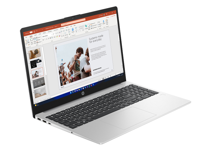 HP 250 G10 15 Inch Notebook PC FFPlus FFPlusPlus TurboSilver NT HDcam FPR Catalog Win11 WhiteBG Fron