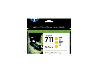 HP DesignJet 711 新品インク HP 711 3-pack 29-ml Yellow Designjet Ink Cartridge,CZ136A