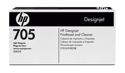 HP 705 Light Magenta DesignJet Printhead and Printhead Cleaner
