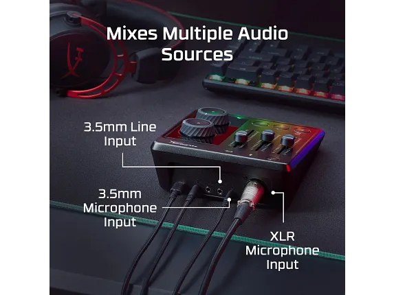 DJ機材 HYPERX AUDIO MIXER HyperX Audio Mixer | Audio Interface – HyperX ROW