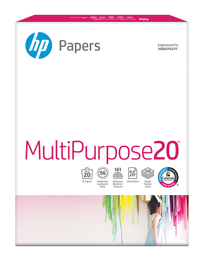 HP MultiPurpose20TM 20 lb 8.5 x 11 in. (216 x 279 mm) 500 sheets