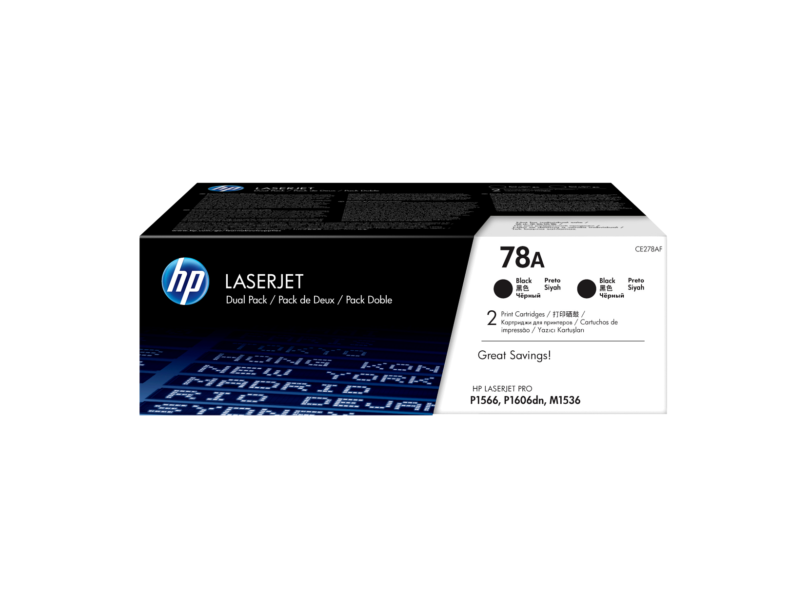HP 78A 2er Pack Schwarz Original LaserJet Tonerkartuschen, pro Patrone: ~2.100 - Bild 1 von 6
