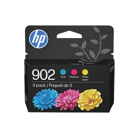 HP 902 3-pack Cyan/Magenta/Yellow Original Ink Cartridges, T0A38AN#140
