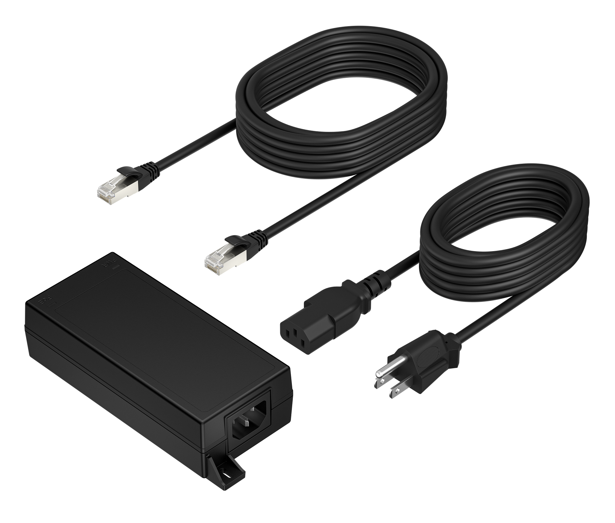 ADAPTADOR POE++ POLY 65W 2.5GB CON CABLE CAT6A 3.66M (B5NH6AA)