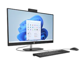 HP All-in-One 27-cr0055m PC, Windows 11 Home, 27", AMD Ryzen™ 7, 16GB RAM, 1TB SSD, FHD, Jet black