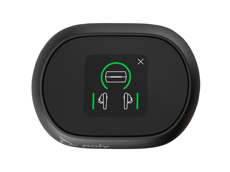 Auriculares Poly Voyager Free 60+ UC M (Preto Carbono) + Adaptador