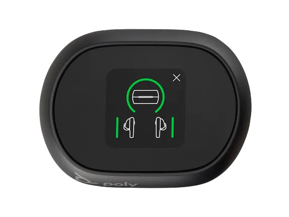 Series 4 of 8 Audio, Poly Voyager Free 60+ UC Carbon Black Earbuds +BT700 USB-C Adapter +Touchscreen Charge Case