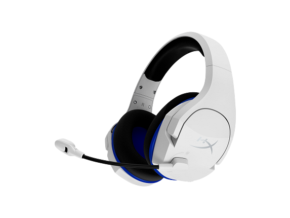 HyperX Cloud Stinger Core - Wireless Gaming Headset - PlayStation - White-Blue - Headset