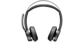 Poly Voyager Focus 2 USB-C-C Headset +USB-C/A Adapter +Charging Stand