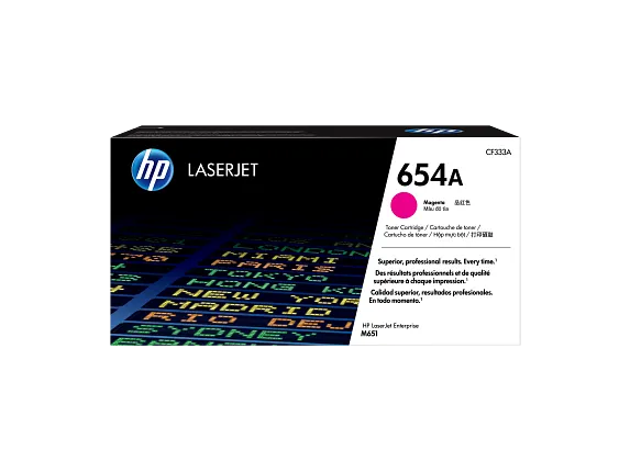 HP Laser Toner Cartridges and Kits, HP 654A Magenta Original LaserJet Toner Cartridge, CF333A