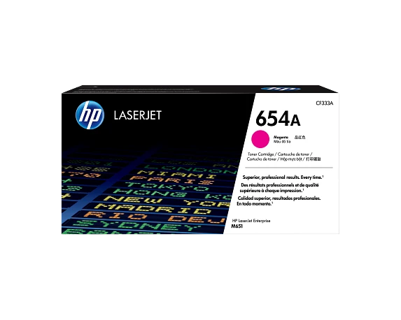 HP 654A, (CF333A) Magenta Original LaserJet Toner Cartridge HP 654A, (CF333A) Magenta Original LaserJet Toner Cartridge