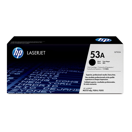 HP 53A Q7553A Fekete toner / festékkazetta Laserjet P2014 / P2015 / M2727 sorozatú nyomtatókhoz (3000 old.)
