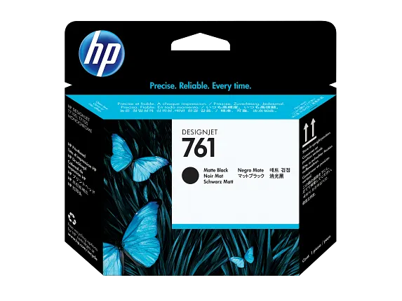 Ink Supplies, HP 761 Matte Black/Matte Black DesignJet Printhead, CH648A