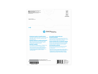 HP Premium Plus Photo Paper, Glossy, 80 lb, 8.5 x 11 in. (216 x 279 mm), 25 sheets CR670A - Img_Rear_320_240
