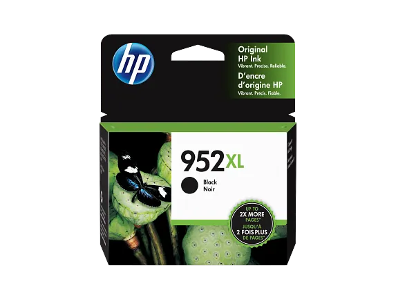 Ink Supplies, HP 952XL High Yield Black Original Ink Cartridge, F6U19AN#140