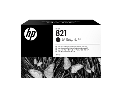 HP 821 400-ml Black Latex Ink Cartridge