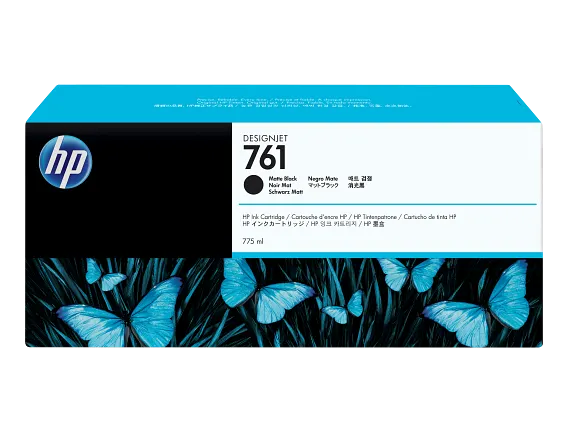 HP® 761 775-ml Matte Black DesignJet Ink Cartridge (CM997A)