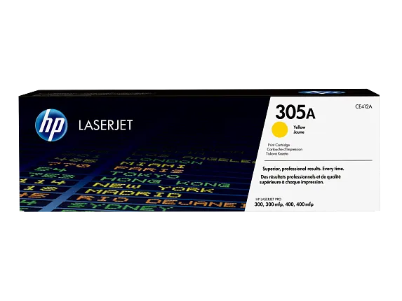 HP® 305A Yellow LaserJet Toner Cartridge (CE412A)