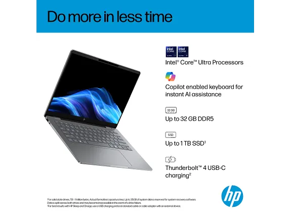 HP OmniBook 7 14 inch Laptop AI PC 14-fr0000, цвет: Intel Core Ultra 5, 16 Gb, 512 Gb — фото 5