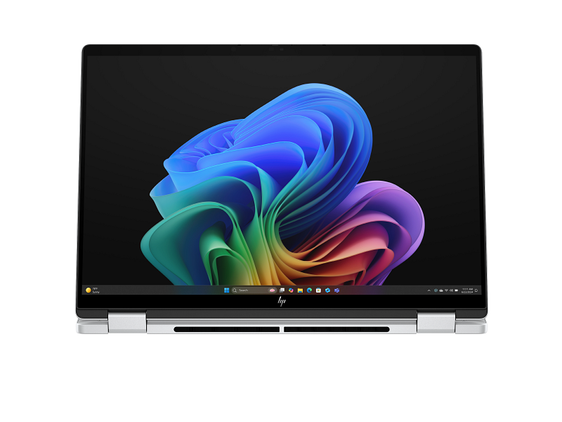 HP OmniBook X Flip 14 inch 2-in-1 Laptop Next Gen AI PC 14-fm0000_Product_Glacier silver_Product Only_Center facing