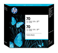 HP 70 2-pack 130-ml Light Gray DesignJet Ink Cartridges