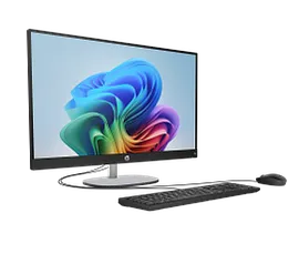 HP All-in-One Desktop Next Gen AI 27-ct2075m PC, Windows 11 Home, 27", AMD Ryzen™ AI 7, 16GB RAM, 512GB SSD, FHD, Jet black