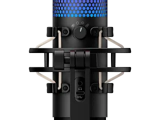 HyperX QuadCast S - USB Microphone - RGB Lighting - Black-Grey