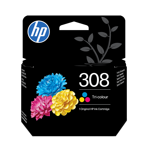 HP 308 Tri-colour EMEA Ink Cartridge 7FP20UE #LS2